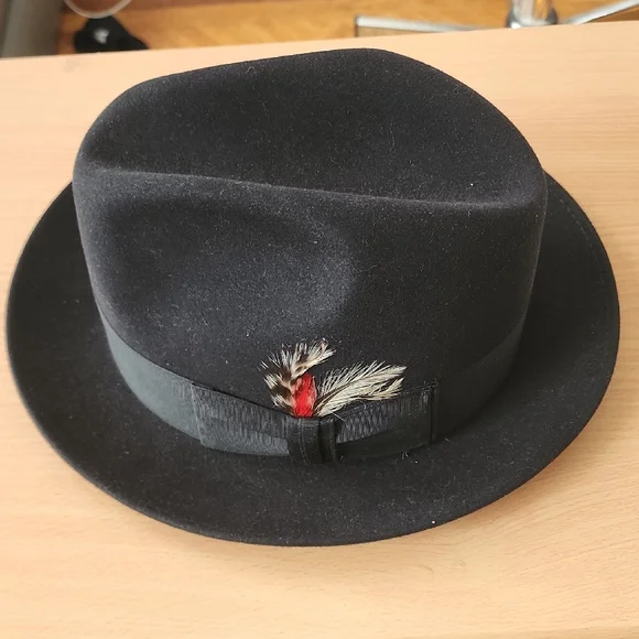 Furla Black Fedora Hat